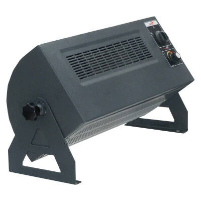 Heatbox 360 derece dönebilir füme renk monofaze fanlı elektrikli ısıtıcı 1500-3000 watt - 