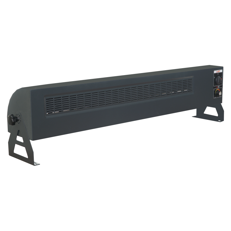 Heatbox 360 derece dönebilir füme renk monofaze fanlı elektrikli ısıtıcı 3000-6000 watt - 1