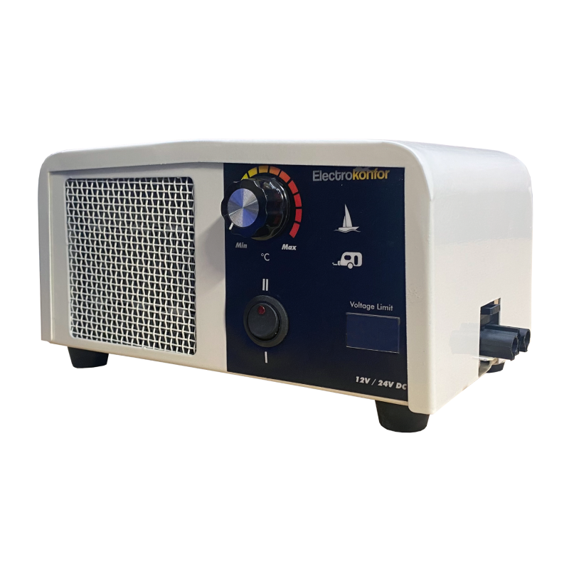 Heatbox Mini Krem Renk Monofaze Fanlı Elektrikli Isıtıcı 12 Volt 100/200 Watt - 1